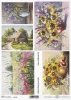 Papel Decoupage pintura contemporánea, girasoles, flores silvestres*Бумага Декупаж современная живопись, подсолнухи, полевые цветы*Papier Decoupagepapier zeitgenössische Malerei, Sonnenblumen , Wildblumen